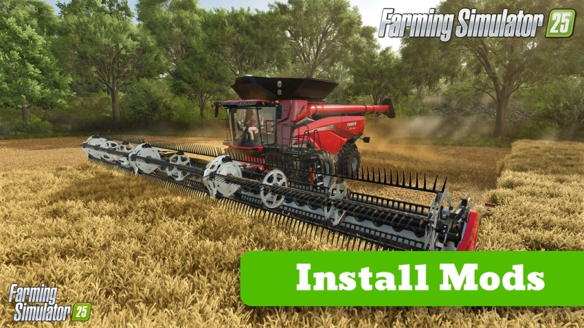 Installing mods in FS25