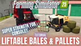 Liftable Pallets And Bales for FS25
