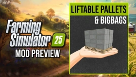 Liftable Pallets And Bales for FS25