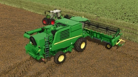 John Deere T-Series + 600X Headers for FS25