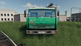 KamAZ 65115 Blue + Green Dump Truck for FS25