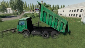 KamAZ 65115 Blue + Green Dump Truck for FS25