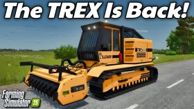 LIZARD Trex600 Stump Removal Machine for FS25
