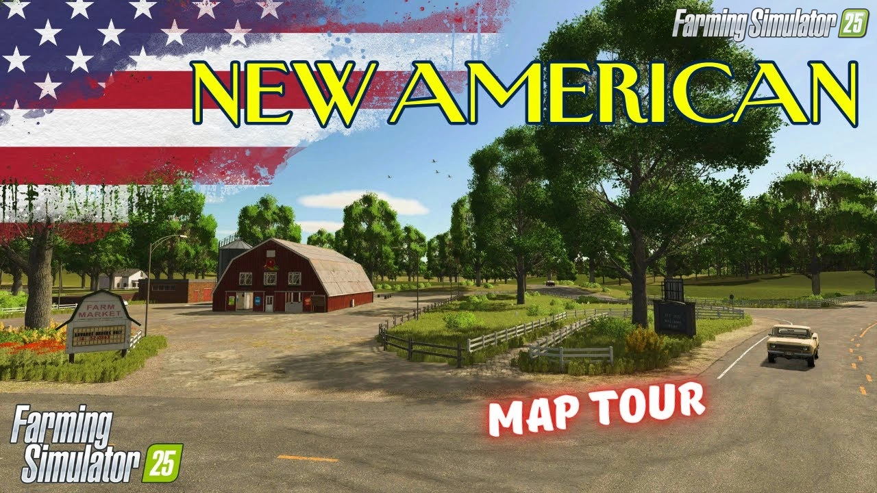 New American Map v1.0.0.1 for FS25