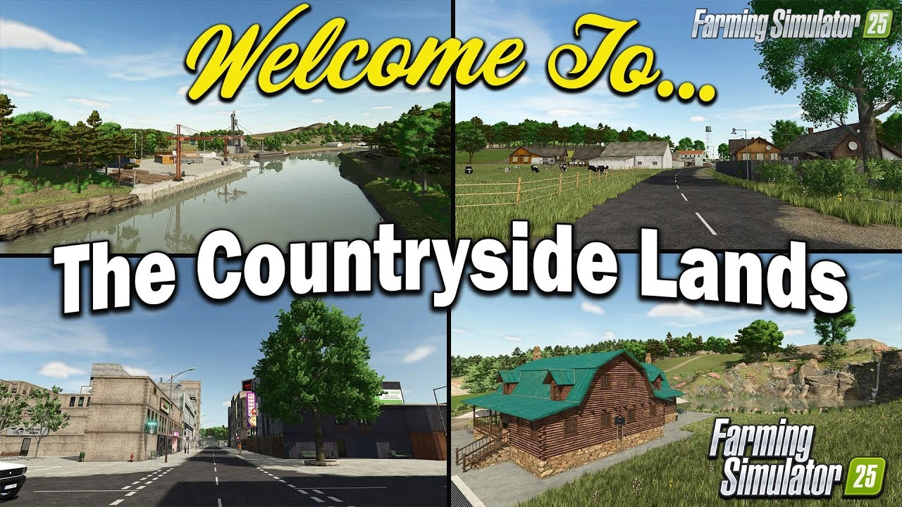 The Countryside Lands Map v1.0 for FS25