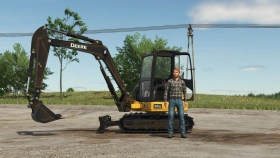 John Deere 50G Forestry Excavator for FS25