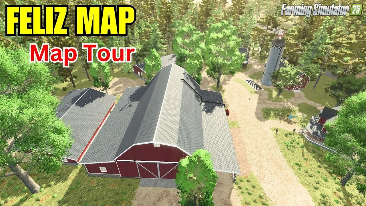 Feliz Map v1.3.0.2 for FS25