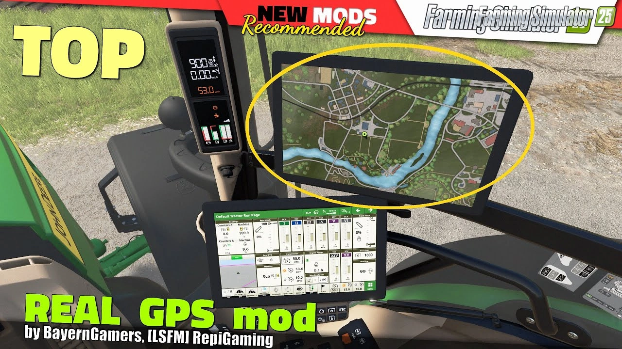 Real GPS Mod v1.1 for FS25