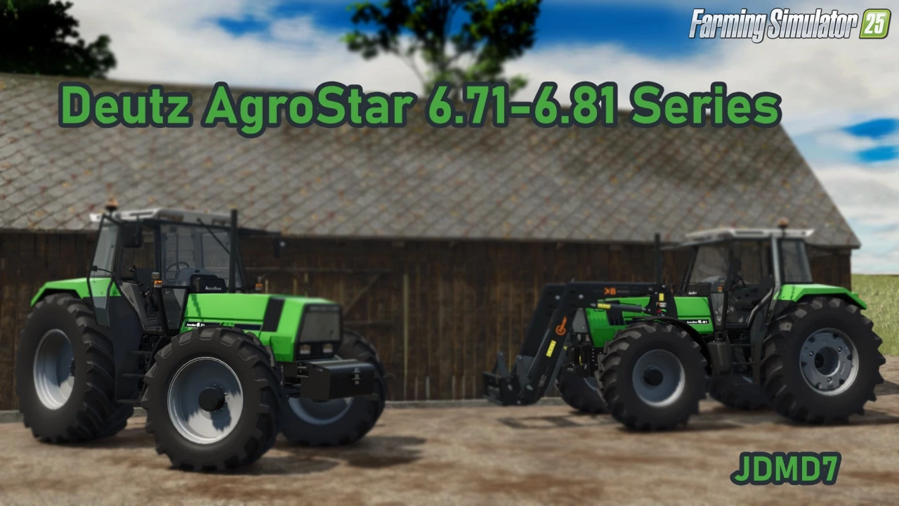 Deutz AgroStar 6.71-6.81 Series Tractor v1.0 for FS25