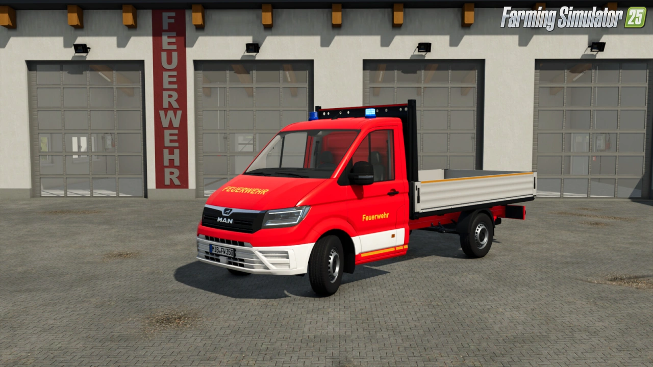 MAN TGE Flatbed Truck v1.0 for FS25