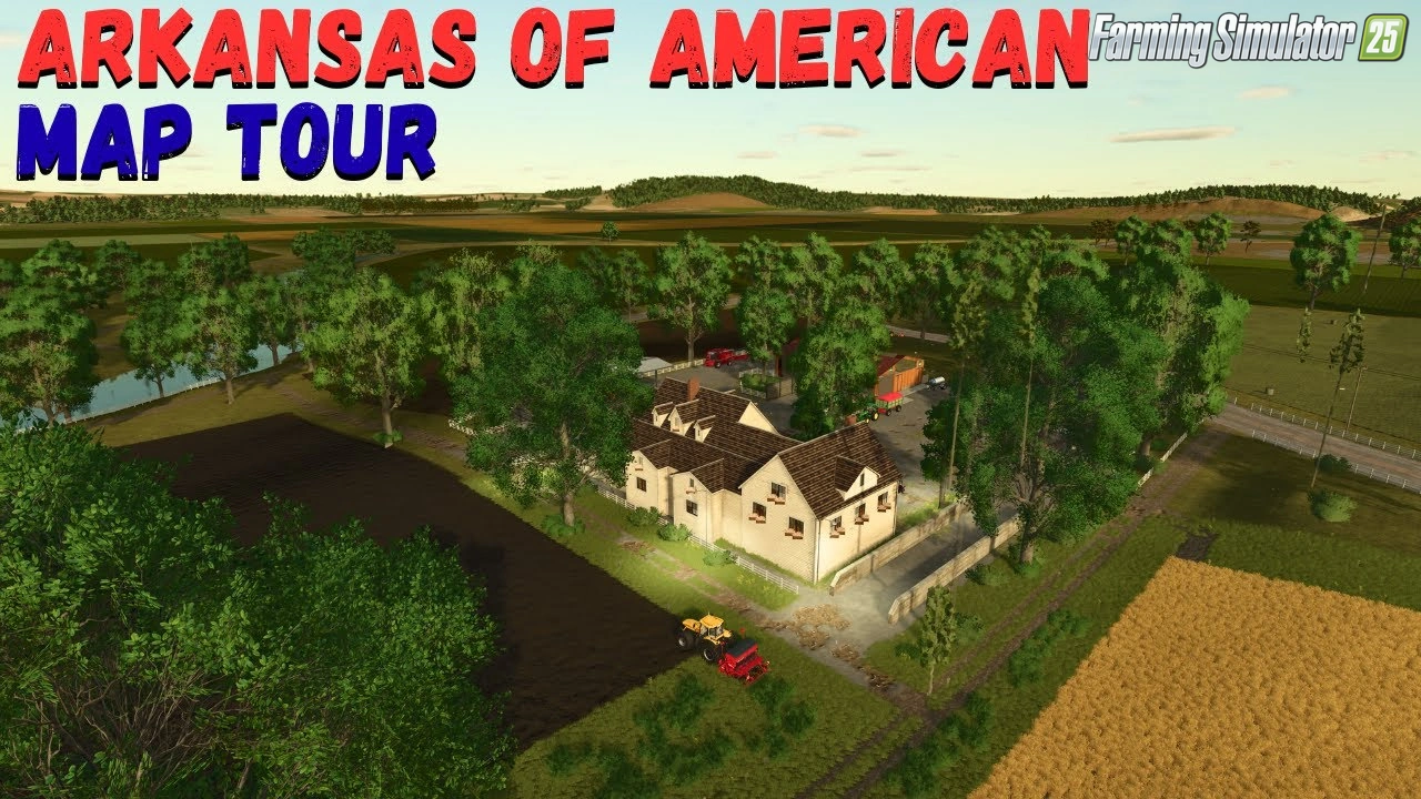 Arkansas Of American Map v1.0 for FS25