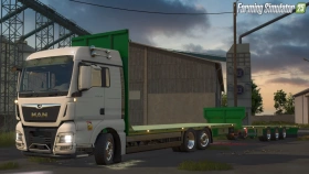 MAN TGX 6x2 Straw Bale Truck for FS25