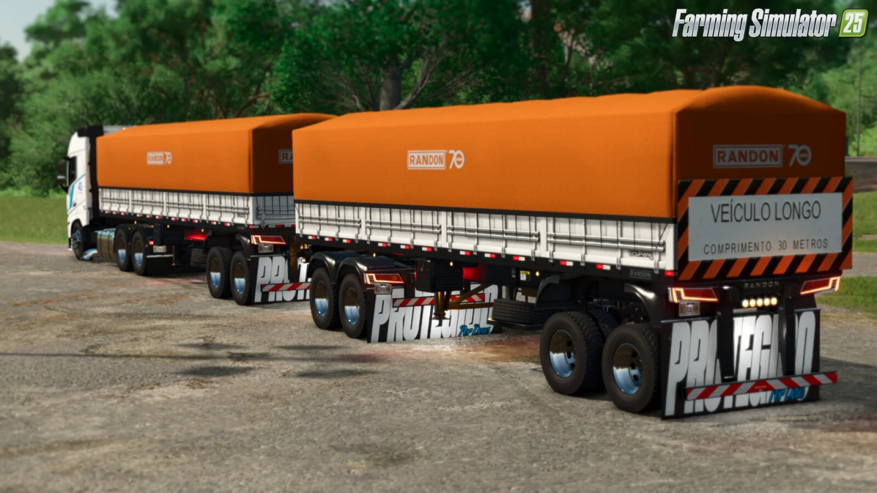 Randon Long Bulk Roadtrain Trailer v1.3 for FS25
