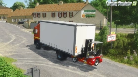 MAN 19.322 With Sliding Curtain Truck for FS25