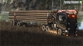 Truck Wood Trailers Pack for FS25