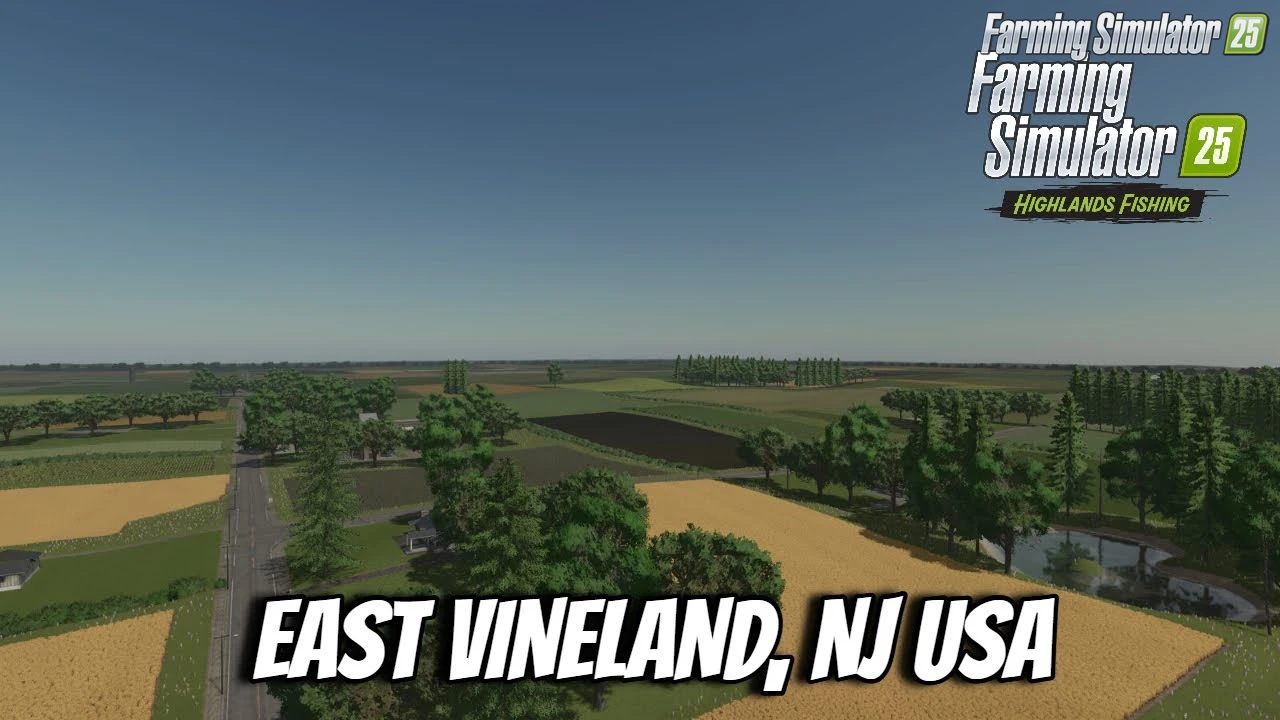 East Vineland, NJ USA Map v1.0.1 for FS25
