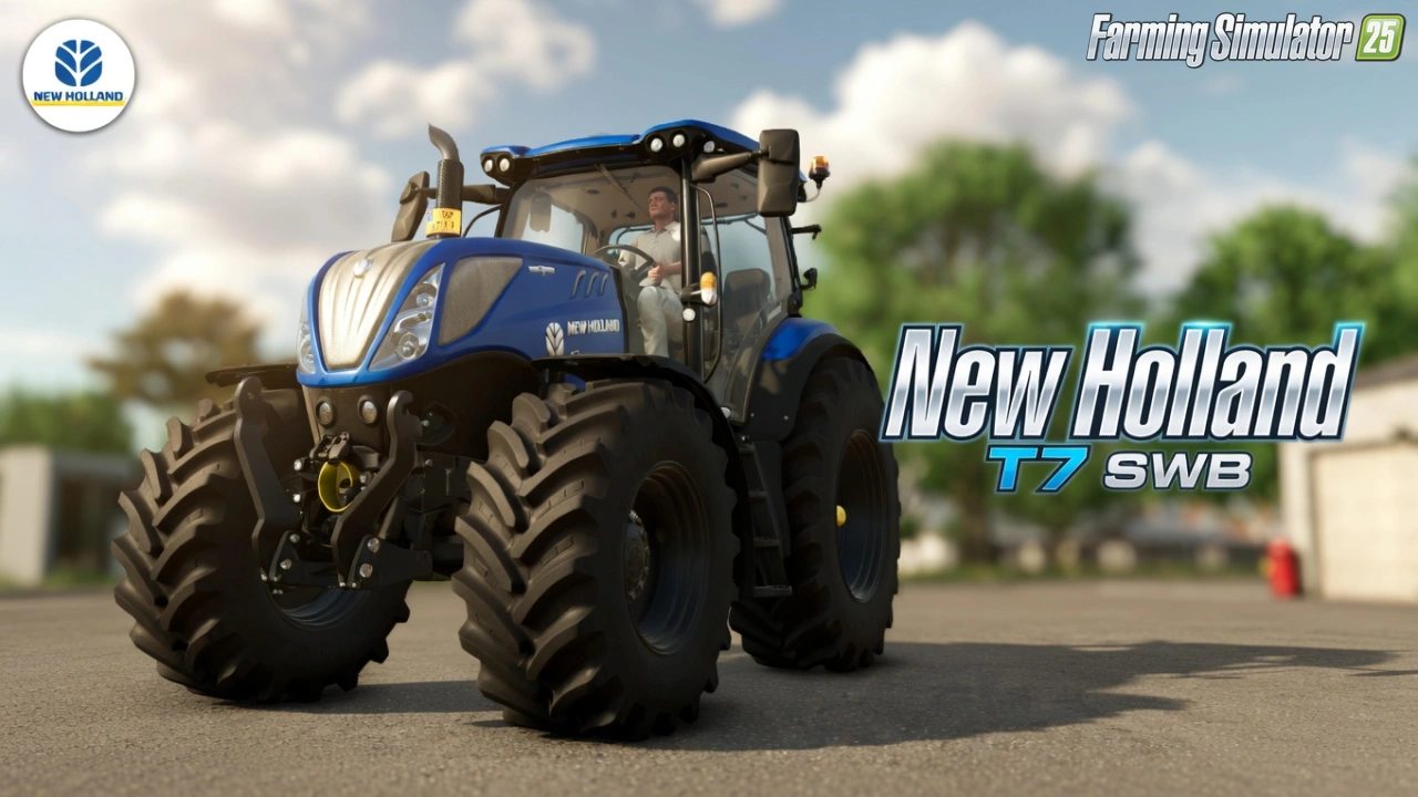 New Holland T7 SWB Tractor v1.0.1 for FS25