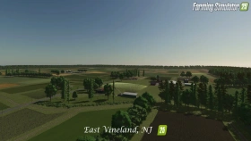 East Vineland, NJ USA Map for FS25