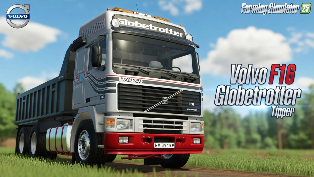 Volvo F16 Globetrotter Tipper Truck v1.0 for FS25