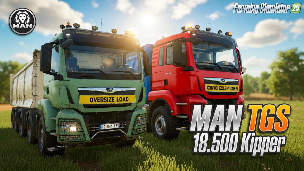 MAN TGS 18.500 Kipper Truck v1.1 for FS25