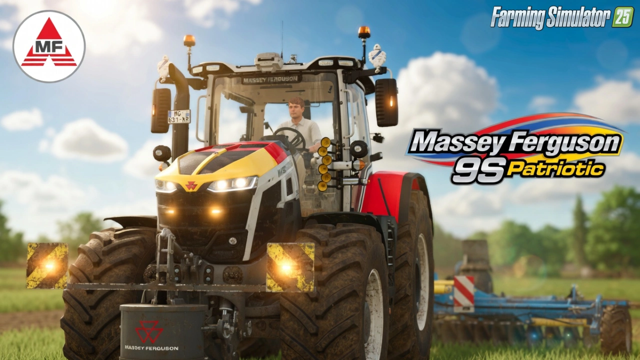Massey Ferguson 9S Patriotic v2.0 for FS25