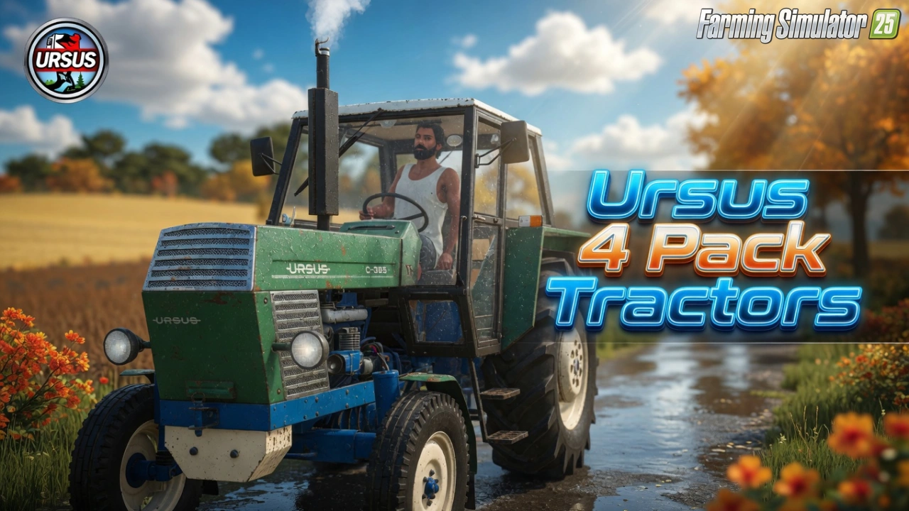 Ursus 4 Pack Tractors v1.0 for FS25