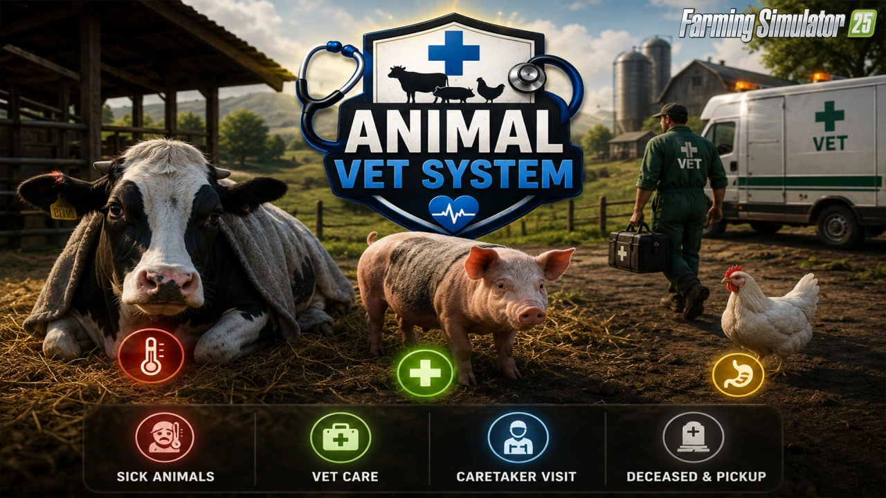 Animal Vet System v1.1 for FS25