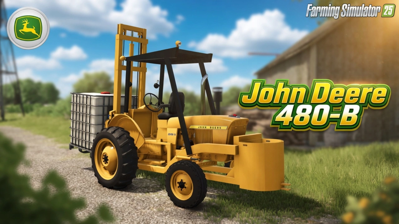 John Deere 480-B Tractor v1.1 for FS25