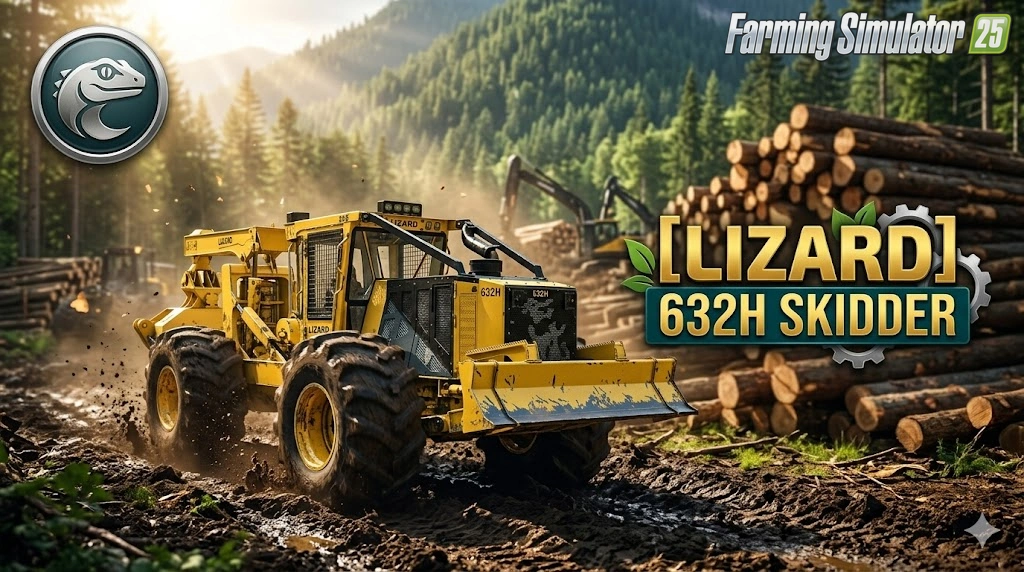 Lizard 632H Skidder v1.0 for FS25