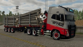 Volvo FH 16 Forestry Z-Crane Semi Pack for FS25