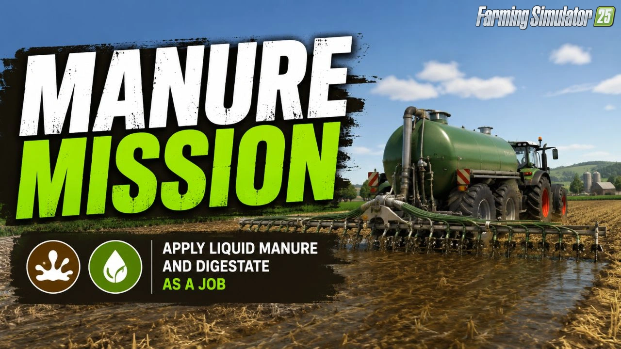 Manure Missions v1.0 for FS25