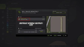 Straw output control for FS25
