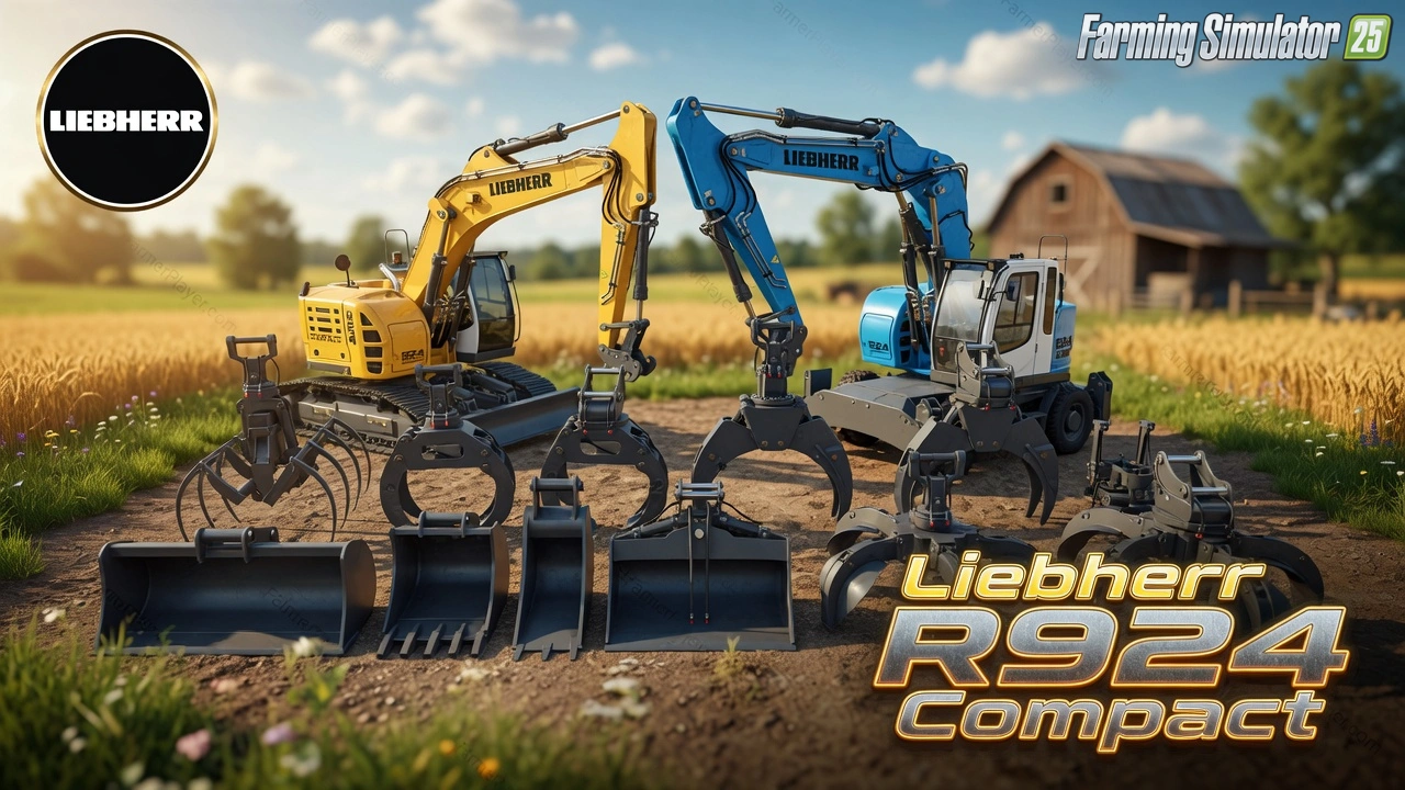 Liebherr R924 Compact Excavator v1.0 for FS25