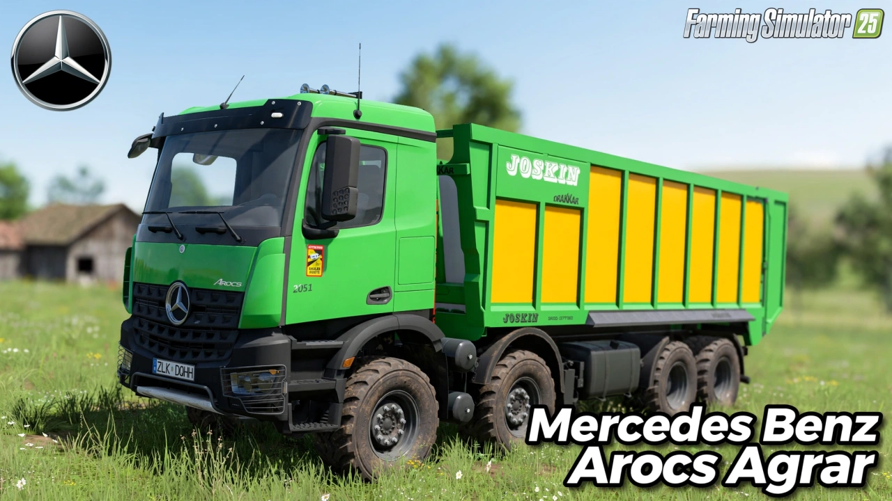 Mercedes Benz Arocs Agrar Truck v1.0.0.1 for FS25