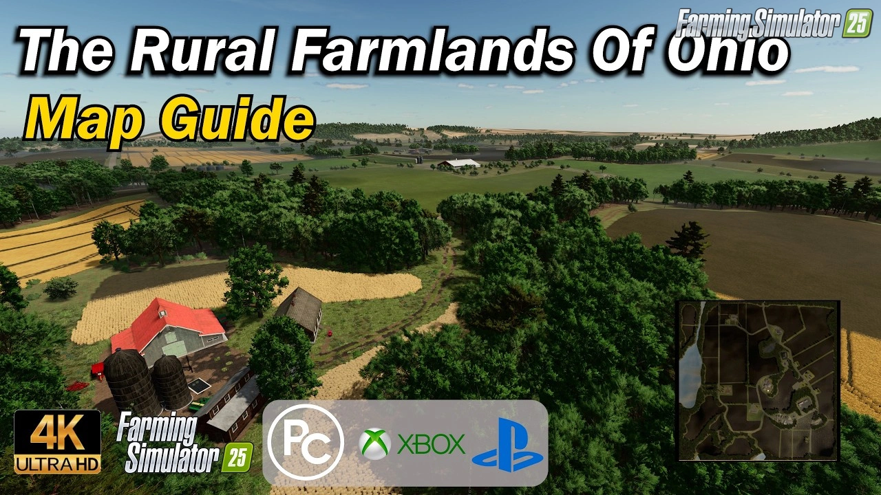 The Rural Farmlands Of Ohio Map v1.0.0.1 for FS25