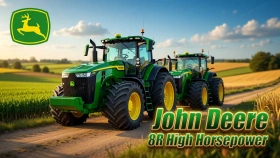 John Deere 8R High Horsepower for FS25
