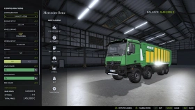 Mercedes Benz Arocs Agrar Truck for FS25