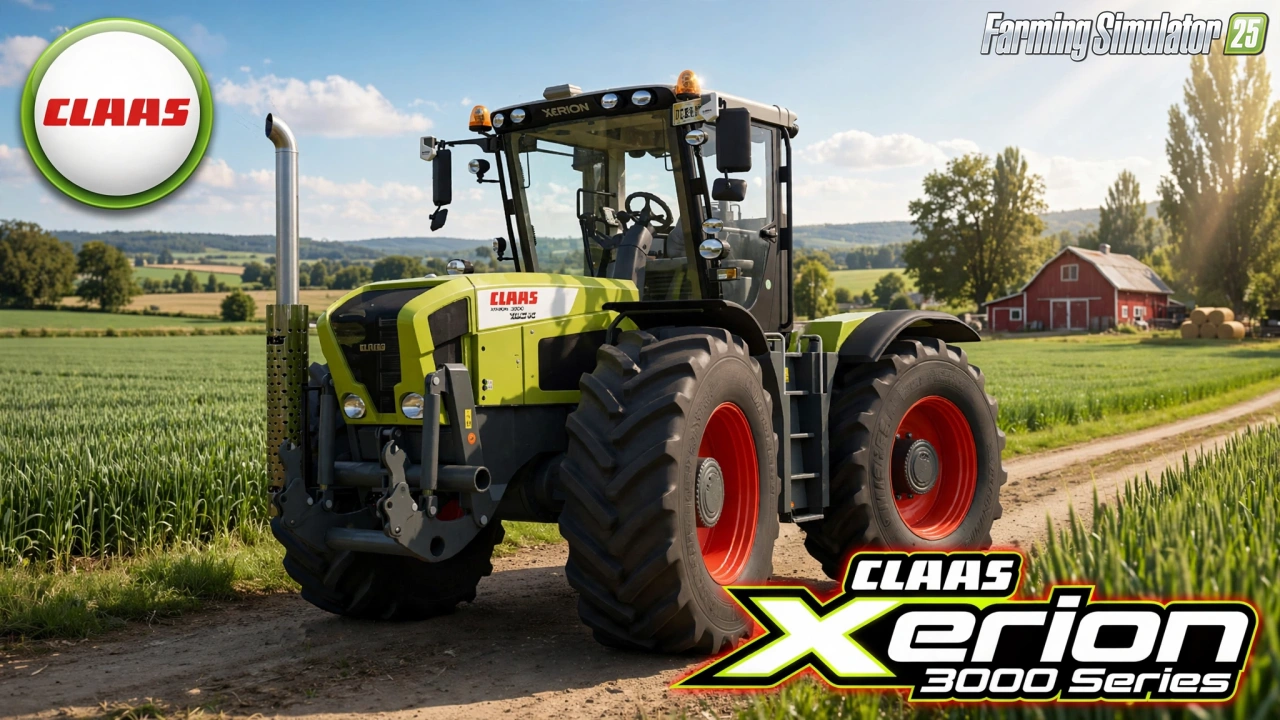 CLAAS Xerion 3000 Series Tractor v1.1 for FS25