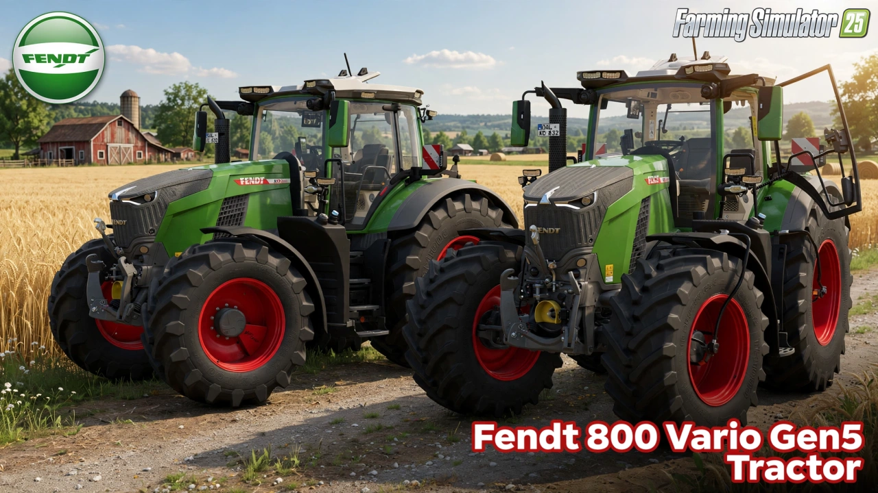 Fendt 800 Vario Gen5 Tractor v1.1.0.1 for FS25
