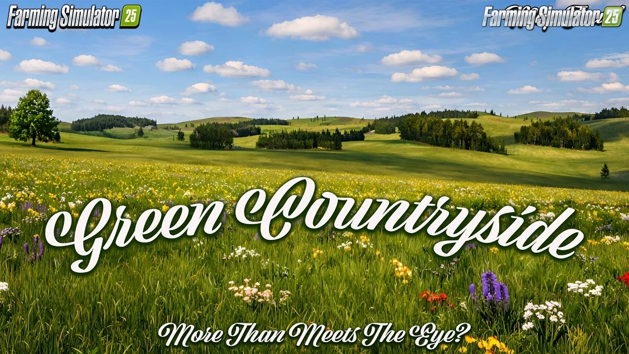 Green Countryside Map v1.2 for FS25