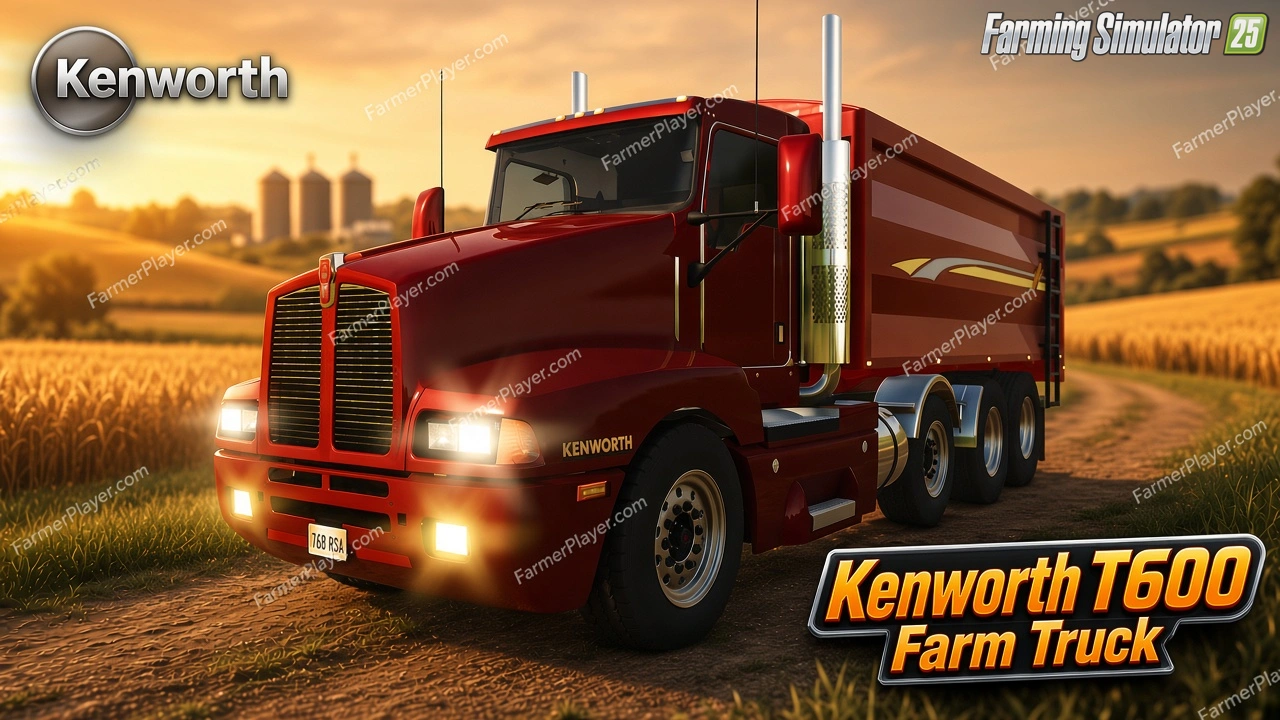 Kenworth T600 Farm Truck v1.2 for FS25