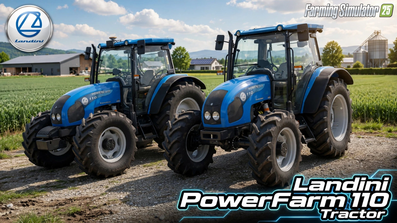 Landini PowerFarm 110 Tractor v1.0.0.2 for FS25