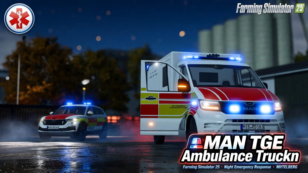 MAN TGE Ambulance Truck v1.0.0.3 for FS25