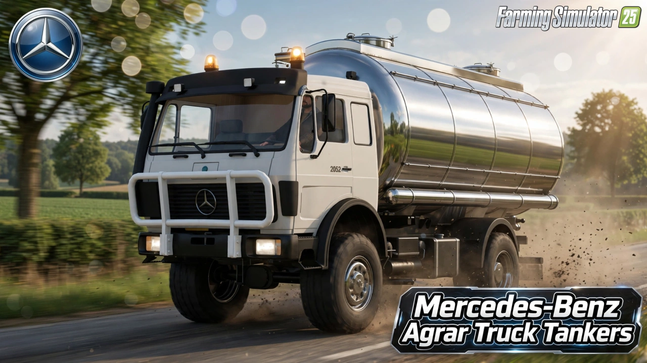 Mercedes-Benz Agrar Truck Tankers v1.0.0.3 for FS25