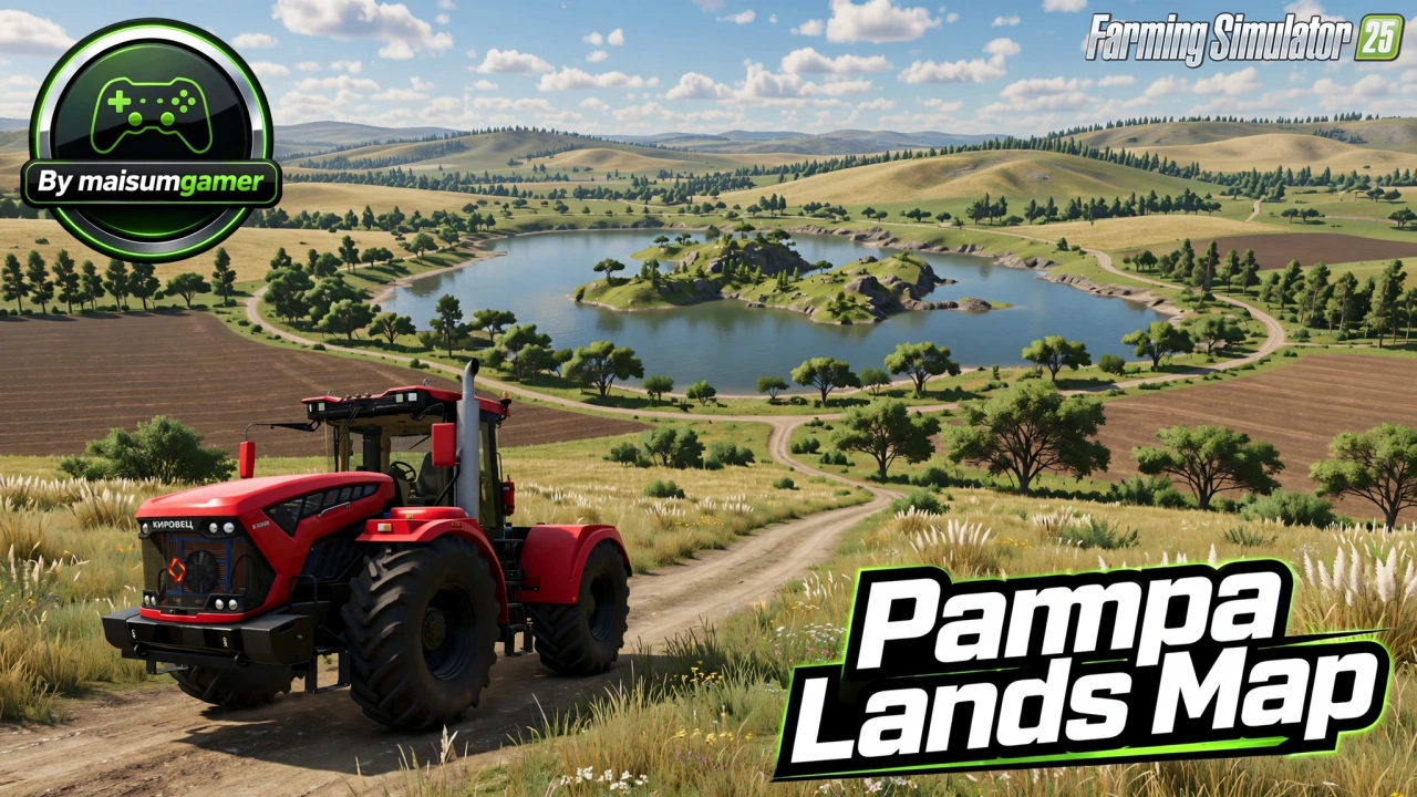 Pampa Lands Map v1.0.5 for FS25