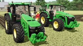 John Deere 8R Pack Tractor for FS25