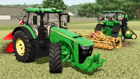 John Deere 8R Pack Tractor for FS25
