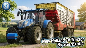 New Holland T6 Tractor By xGerExotic for FS25