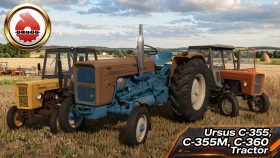 Ursus C-355, C-355M, C-360 Tractor for FS25
