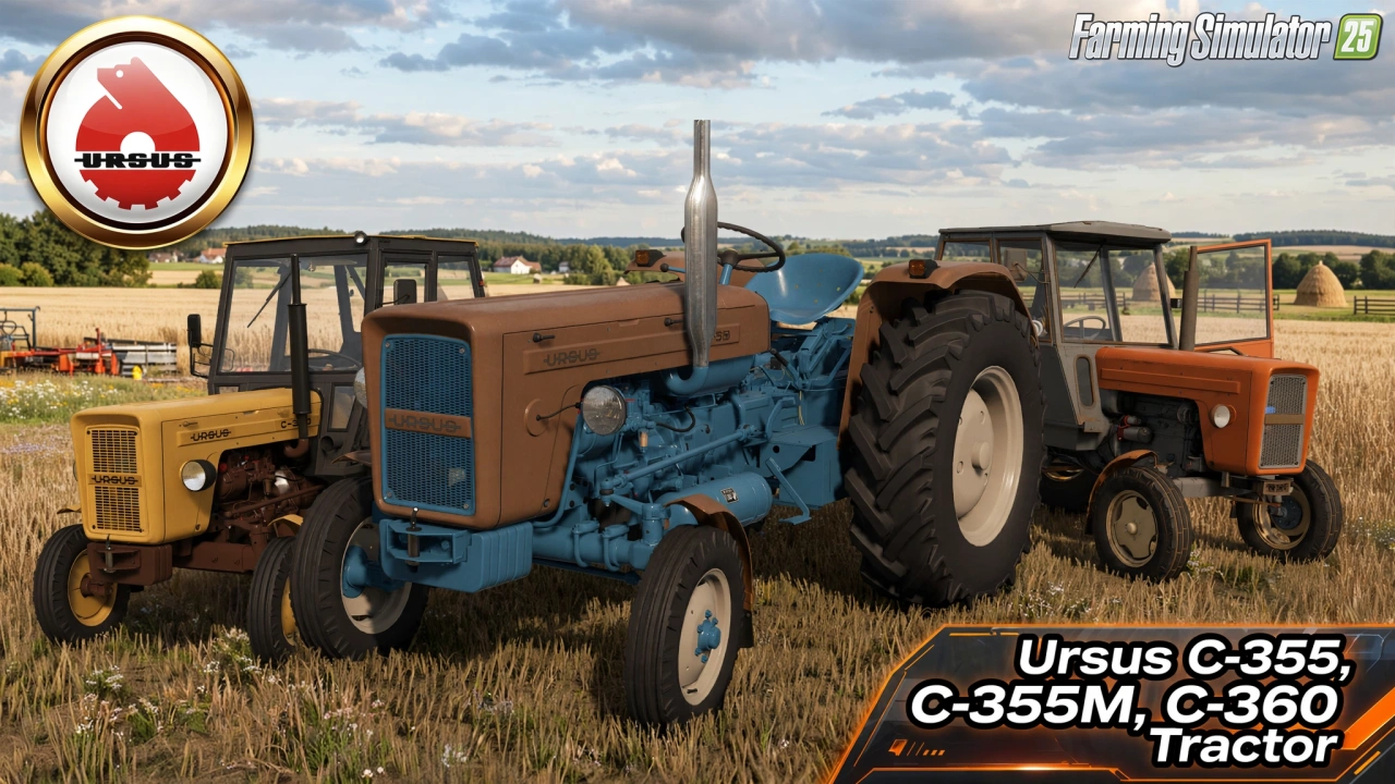 Ursus C-355, C-355M, C-360 Tractor v1.0 for FS25